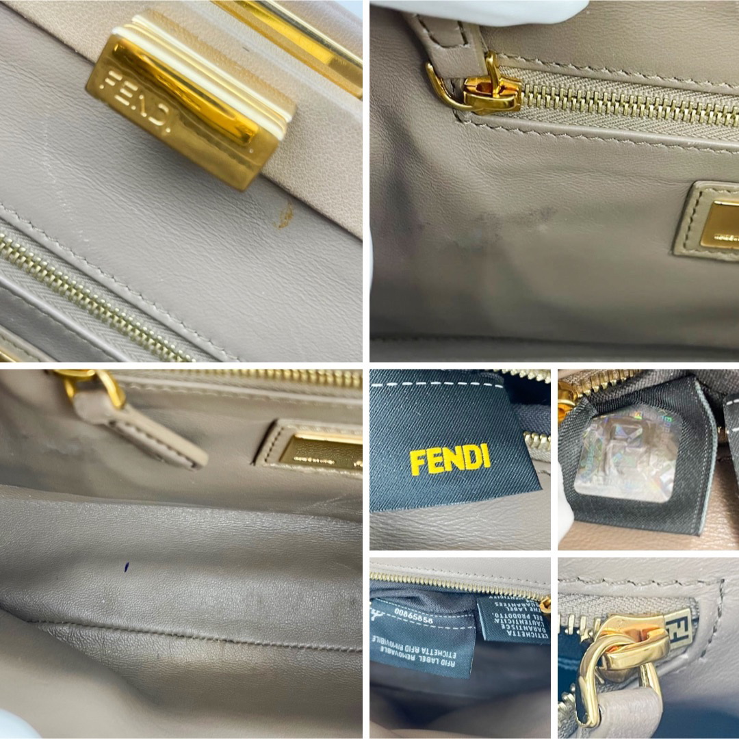 FENDI(フェンディ)のちー様　FENDI ピーカブー　スモール　ハンドバッグ　2WAY ベージュ レディースのバッグ(ショルダーバッグ)の商品写真