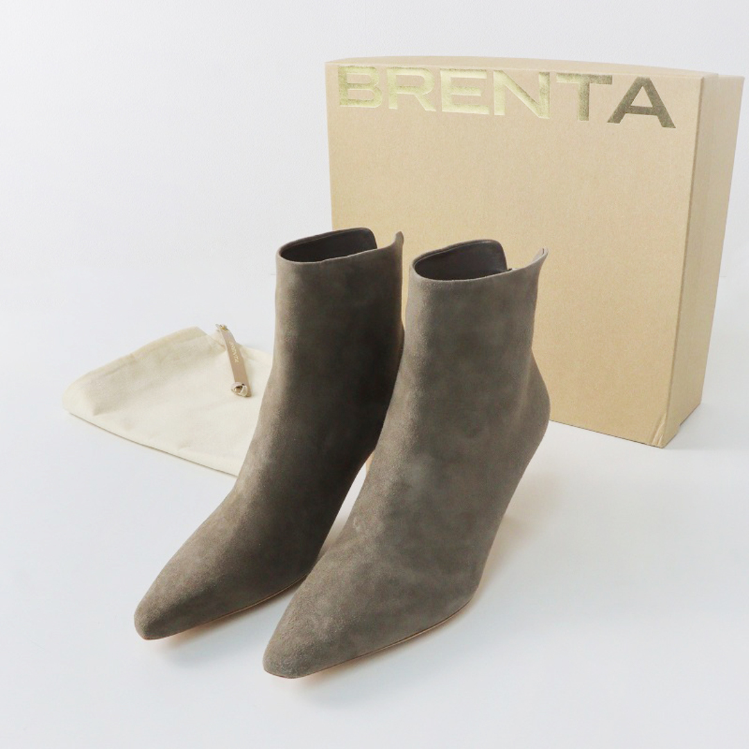 DEUXIEME CLASSE(ドゥーズィエムクラス)の未使用 20AW DEUXIEME CLASSE 購入 ブレンタ BRENTA SUEDE SHORT BOOTS スエード ショートブーツ 38/ベージュ系 24cm【2400013760546】 レディースの靴/シューズ(ブーツ)の商品写真