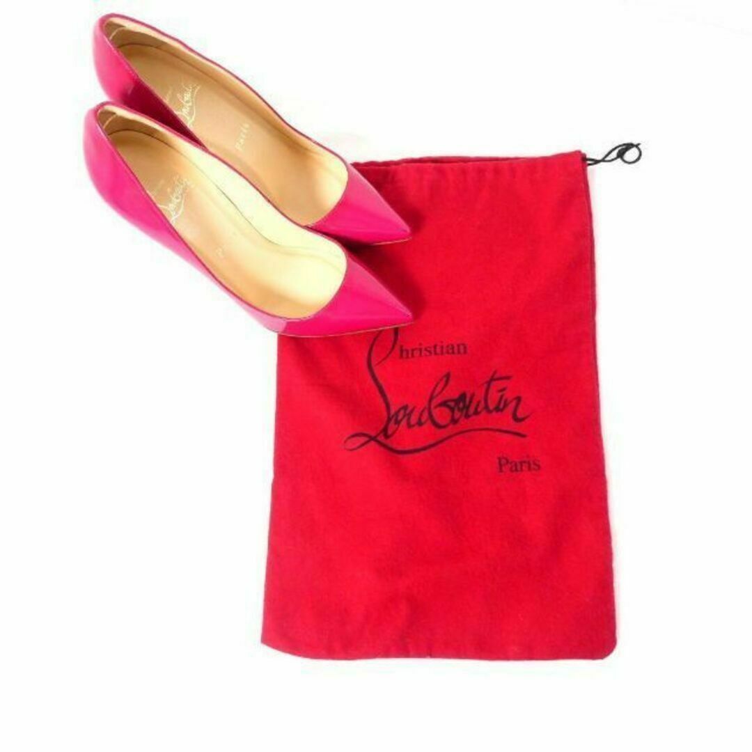 Christian Louboutin(クリスチャンルブタン)の極美品 Christian Louboutin エナメル ハイヒール パンプス レディースの靴/シューズ(ハイヒール/パンプス)の商品写真