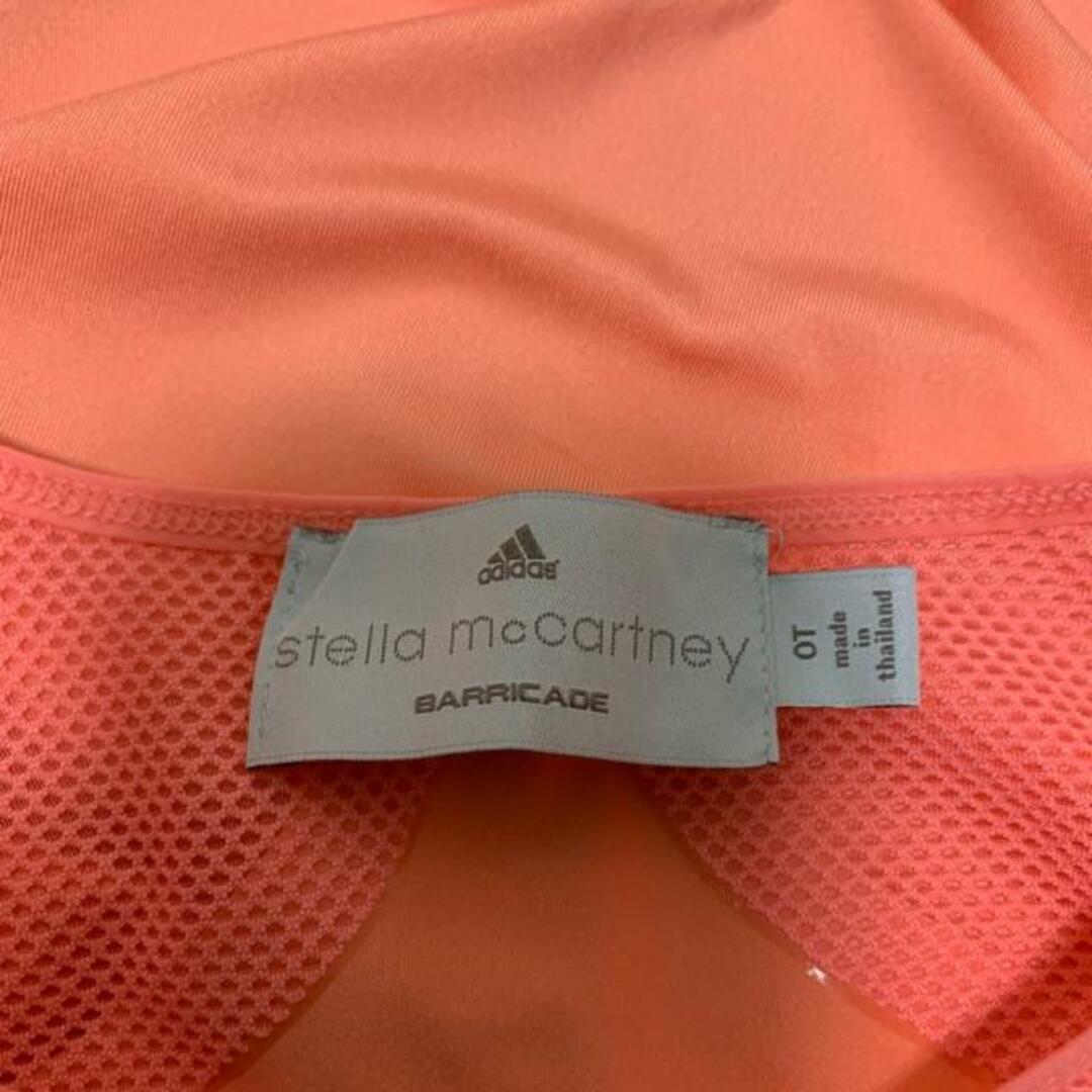 adidas by Stella McCartney(アディダスバイステラマッカートニー)のADIDAS BY STELLA McCARTNEY(アディダスバイステラマッカートニー) ノースリーブカットソー サイズOT レディース美品  - ピンク×グレー レディースのトップス(カットソー(半袖/袖なし))の商品写真