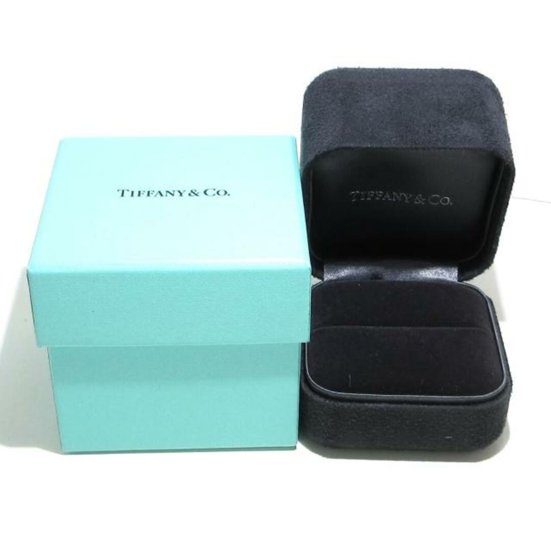 Tiffany & Co.(ティファニー)のTIFFANY&Co.(ティファニー) リング美品  オープンハート バンドリング 60017210 Pt950×ダイヤモンド 5Pダイヤ/ダイヤ0.04カラット レディースのアクセサリー(リング(指輪))の商品写真