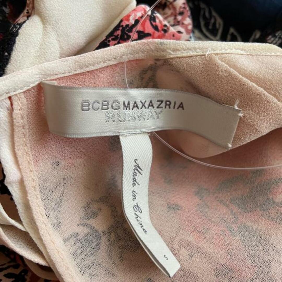 BCBGMAXAZRIA(ビーシービージーマックスアズリア)のBCBGMAXAZRIA(ビーシービージーマックスアズリア) ワンピース サイズS レディース - アイボリー×ピンク×マルチ ノースリーブ/ロング/レース レディースのワンピース(その他)の商品写真