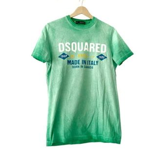 ディースクエアード(DSQUARED2)のDSQUARED2(ディースクエアード) 半袖Tシャツ サイズM メンズ - グリーン×ネイビー×マルチ クルーネック(Tシャツ/カットソー(半袖/袖なし))