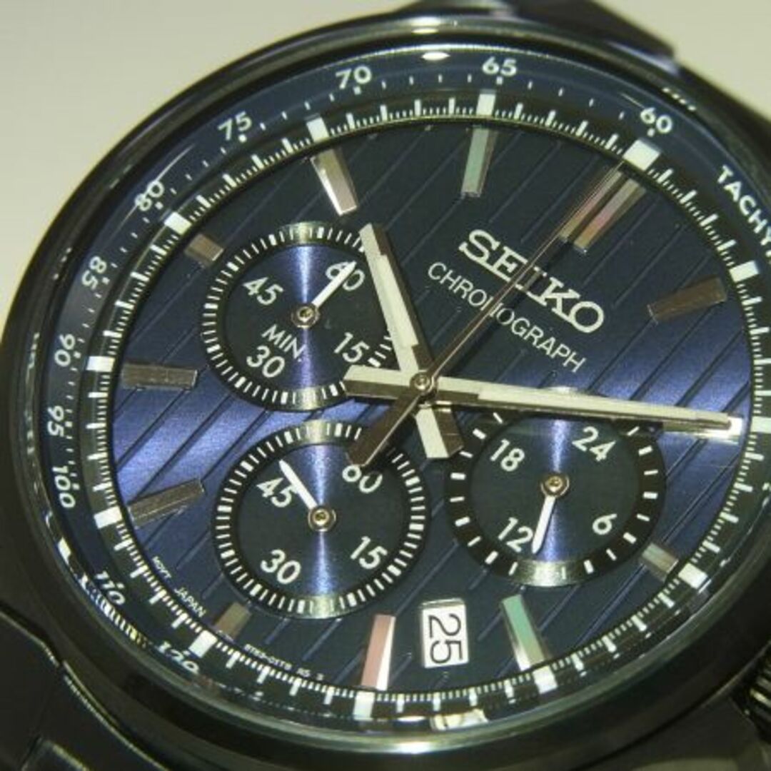 SEIKO(セイコー)のSEIKOクロノグラフ SBTR035 紺色 Sシリーズ 電池式【新品・正規品】 メンズの時計(腕時計(アナログ))の商品写真