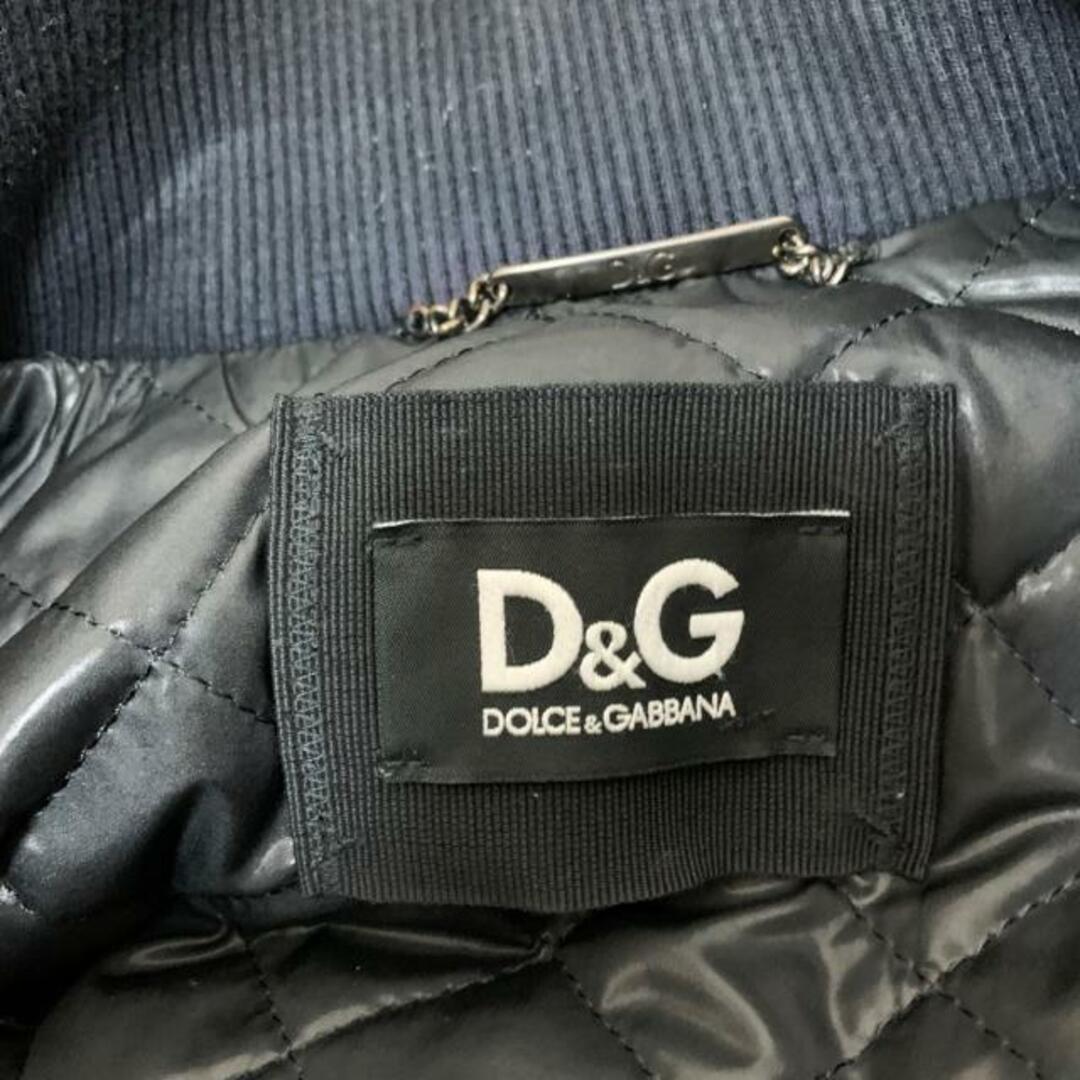 D&G(ディーアンドジー)のD&G(ディーアンドジー) ブルゾン サイズ54 L メンズ美品  - 黒 長袖/レザー/ジップアップ/秋/冬 メンズのジャケット/アウター(ブルゾン)の商品写真