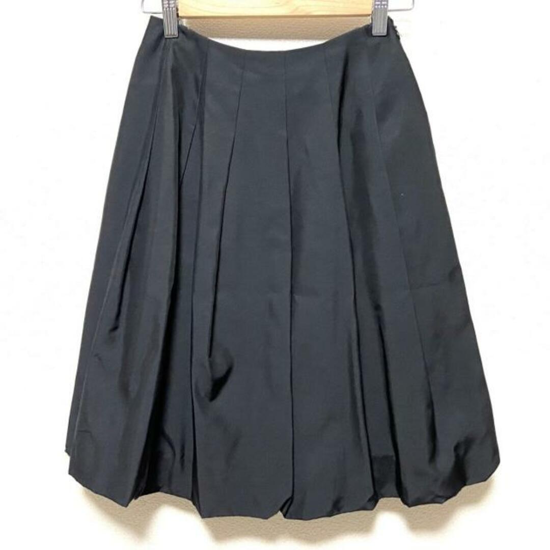 FOXEY(フォクシー) スカート サイズ38 M レディース - 黒 ひざ丈/シルク