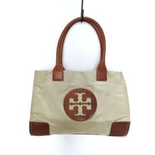 トリーバーチ(Tory Burch)のTORY BURCH(トリーバーチ) トートバッグ - ベージュ×ブラウン ナイロン×レザー(トートバッグ)