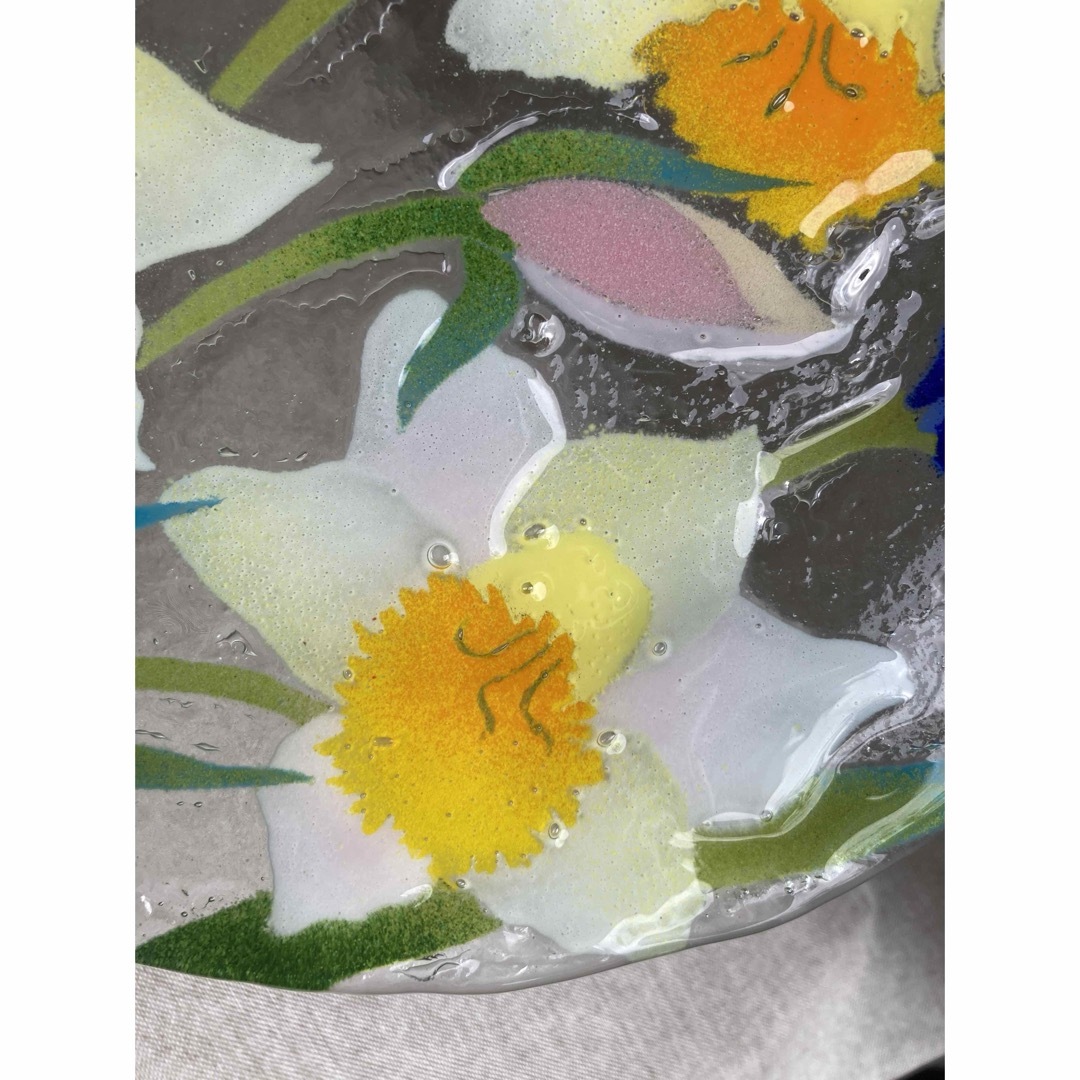 ＮＹ　作家物　飾り皿　フルーツプレート　菓子皿 エンタメ/ホビーの美術品/アンティーク(陶芸)の商品写真