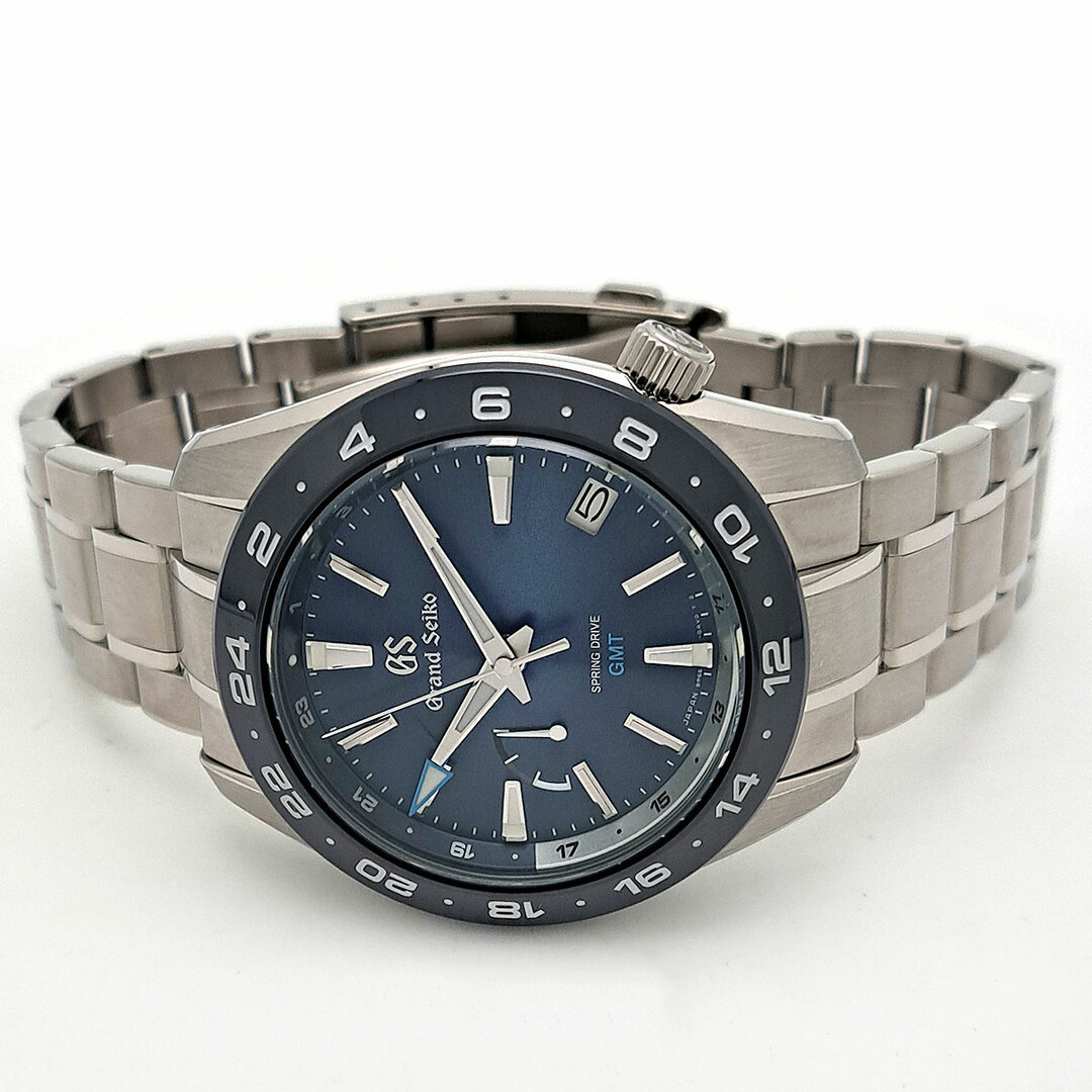 SEIKO(セイコー)のセイコー グランドセイコー スプリングドライブ GMT SBGE255 スプリングドライブ ステンレススティール メンズ SEIKO 【中古】 【時計】 メンズの時計(腕時計(アナログ))の商品写真