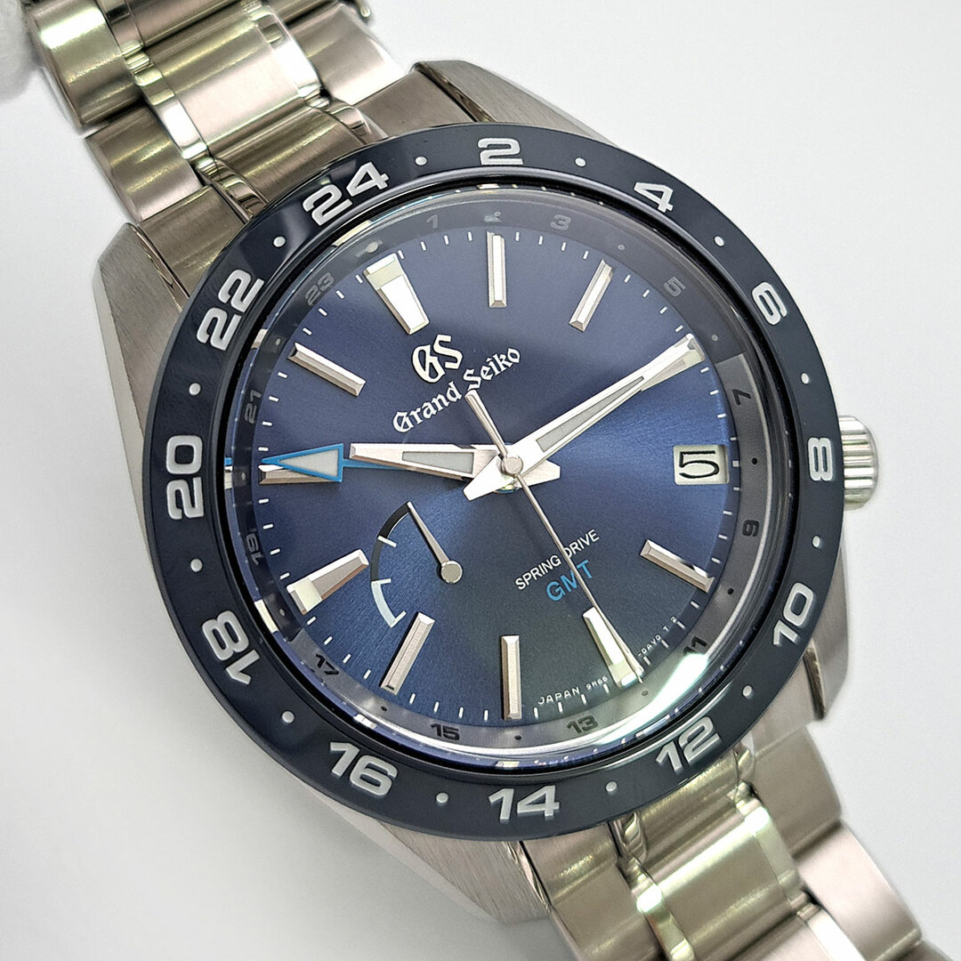 SEIKO(セイコー)のセイコー グランドセイコー スプリングドライブ GMT SBGE255 スプリングドライブ ステンレススティール メンズ SEIKO 【中古】 【時計】 メンズの時計(腕時計(アナログ))の商品写真