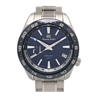 セイコー(SEIKO)のセイコー グランドセイコー スプリングドライブ GMT SBGE255 スプリングドライブ ステンレススティール メンズ SEIKO 【中古】 【時計】(腕時計(アナログ))