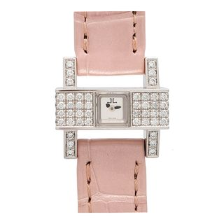 ジャガールクルト(Jaeger-LeCoultre)のジャガールクルト ジュワィアリー 101 アトリエ ダイヤベゼル  282.3.70 手巻き ホワイトゴールド レディース JAEGER-LECOULTRE 【中古】 【時計】(腕時計)