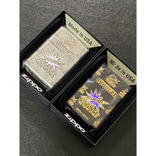 zippo ジャグラー 装飾 シルバー ブラック 特殊加工 2点(パチンコ/パチスロ)