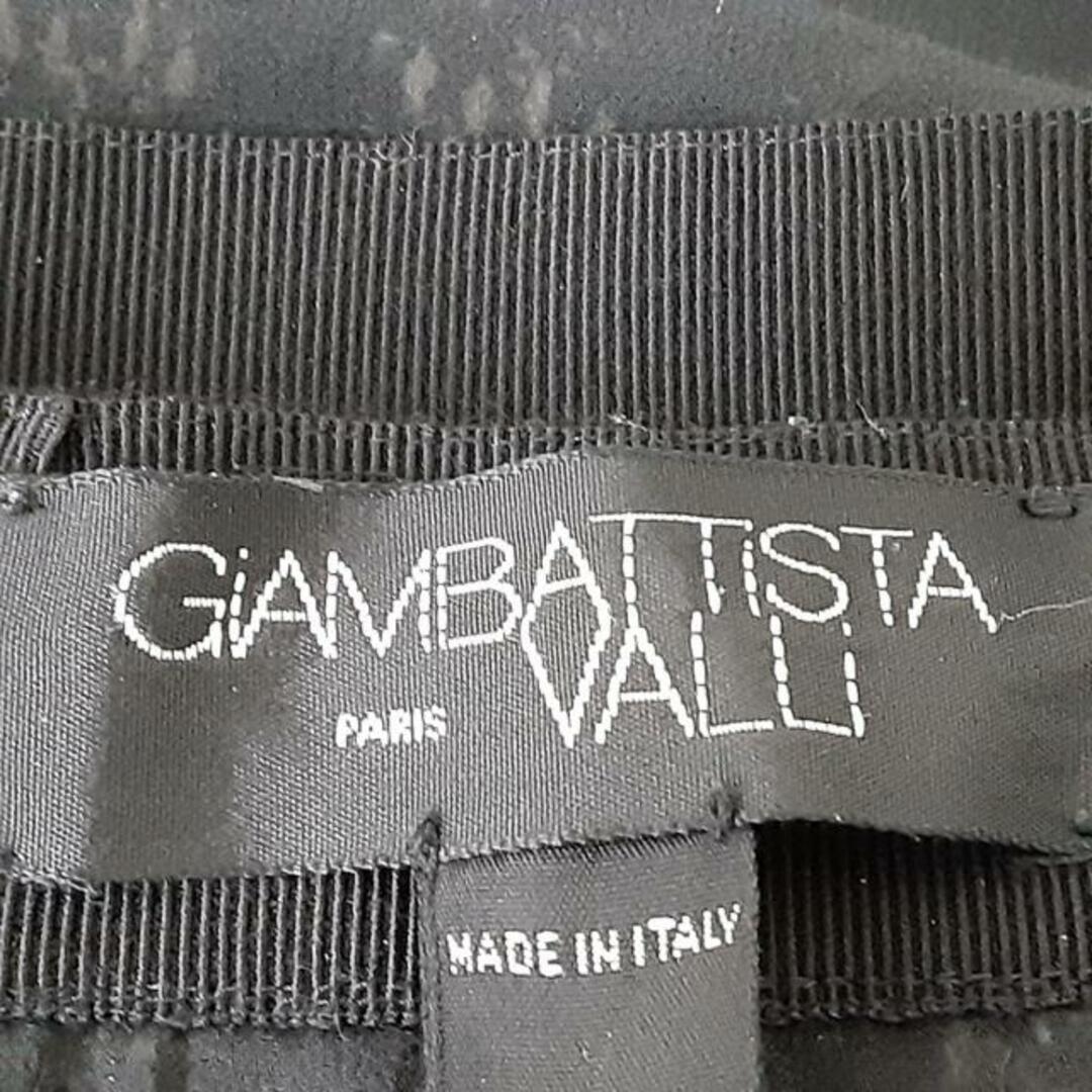 Giambattista Valli(ジャンバティスタヴァリ)のGiAMBATTiSTA VALLi(ジャンバティスタヴァリ) スカート サイズ42 L レディース美品  - 黒×アイボリー ひざ丈 レディースのスカート(その他)の商品写真