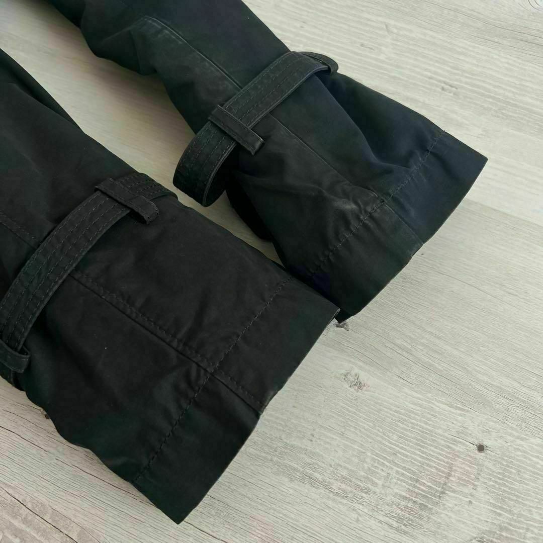 FENDI(フェンディ)の38 フェンディ 中綿ライナー ファー付き ステンカラーコート ブラック レディースのジャケット/アウター(ロングコート)の商品写真