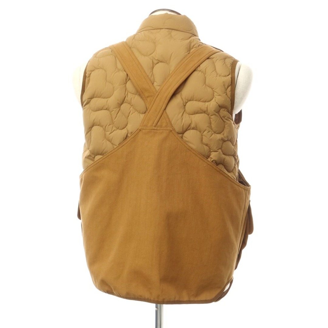 【中古】モンクレール ジーニアス MONCLER GENIUS × Salehe Bembury 2023年秋冬 SIERPINSKI GILET ダウンベスト ライトブラウン【サイズ2】【メンズ】 メンズのジャケット/アウター(ダウンベスト)の商品写真