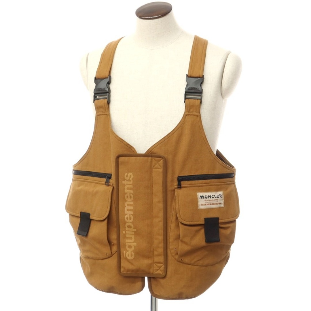 【中古】モンクレール ジーニアス MONCLER GENIUS × Salehe Bembury 2023年秋冬 SIERPINSKI GILET ダウンベスト ライトブラウン【サイズ2】【メンズ】 メンズのジャケット/アウター(ダウンベスト)の商品写真