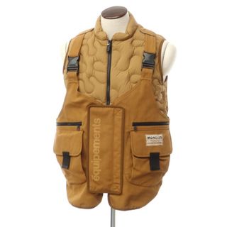 【中古】モンクレール ジーニアス MONCLER GENIUS × Salehe Bembury 2023年秋冬 SIERPINSKI GILET ダウンベスト ライトブラウン【サイズ2】【メンズ】(ダウンベスト)