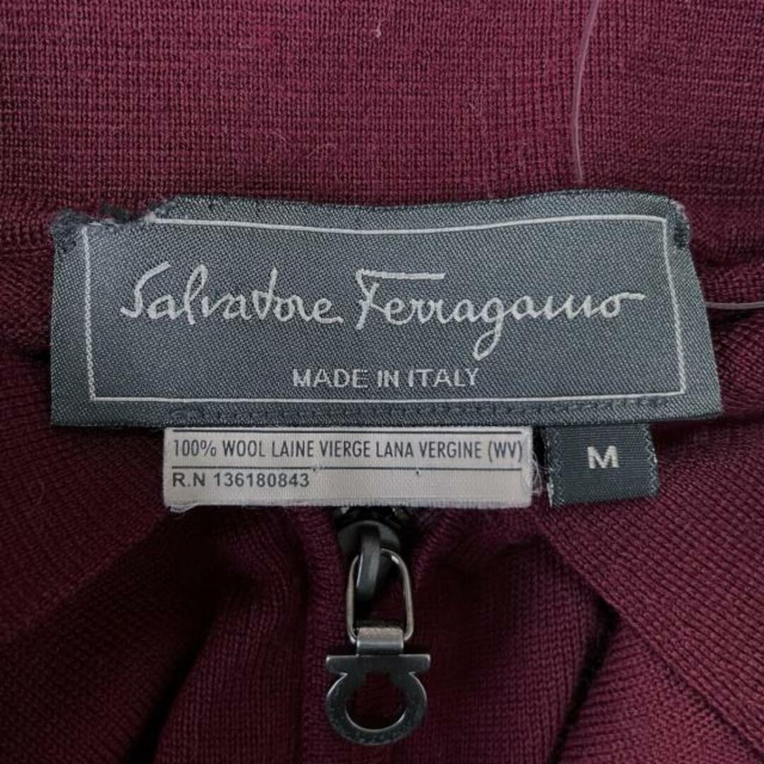 Salvatore Ferragamo(サルヴァトーレフェラガモ)のSalvatoreFerragamo(サルバトーレフェラガモ) 長袖セーター サイズM メンズ - ボルドー メンズのトップス(ニット/セーター)の商品写真