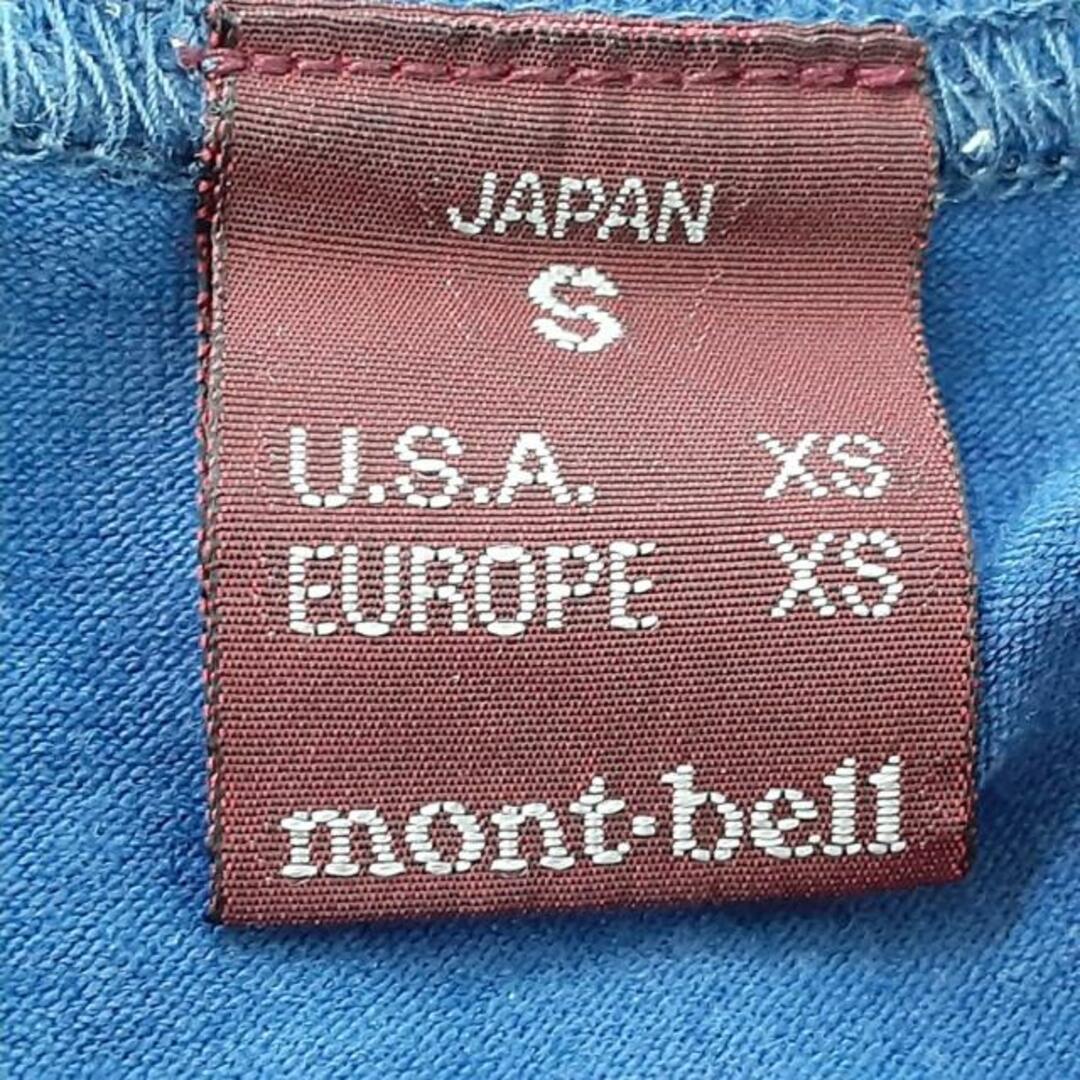 mont bell(モンベル)のmont-bell(モンベル) 半袖Tシャツ サイズS レディース美品  - ブルー×ピンク×マルチ フラワー(花) レディースのトップス(Tシャツ(半袖/袖なし))の商品写真