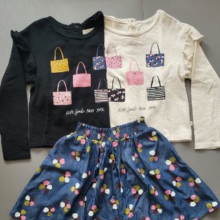 ケイトスペードニューヨーク(kate spade new york)の未使用☆ケイトスペード キッズ トップス カットソー ブラック 140(Tシャツ/カットソー)