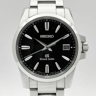 グランドセイコー(Grand Seiko)の美品 グランドセイコー SBGX055 9Fクォーツ ブラック文字盤 37mm(腕時計(アナログ))