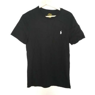 ポロラルフローレン(POLO RALPH LAUREN)のPOLObyRalphLauren(ポロラルフローレン) 半袖Tシャツ サイズM メンズ美品  - 黒×白(Tシャツ/カットソー(半袖/袖なし))