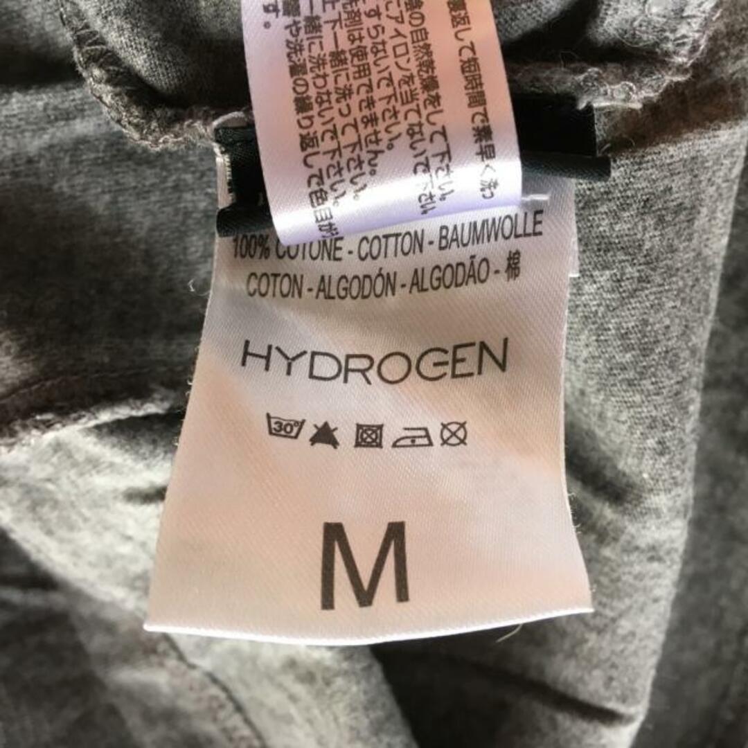 HYDROGEN(ハイドロゲン)のHYDROGEN(ハイドロゲン) 長袖Tシャツ サイズM メンズ - ダークネイビー×グレー×黒 スカル メンズのトップス(Tシャツ/カットソー(七分/長袖))の商品写真