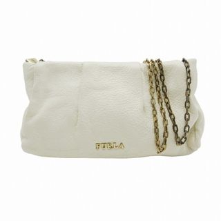 フルラ(Furla)のフルラ FURLA チェーン ショルダーバッグ タック シボ革 シュリンクレザー(ショルダーバッグ)