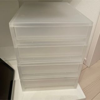 ムジルシリョウヒン(MUJI (無印良品))の無印良品　ポリプロピレンケース引出式2つセット(ケース/ボックス)