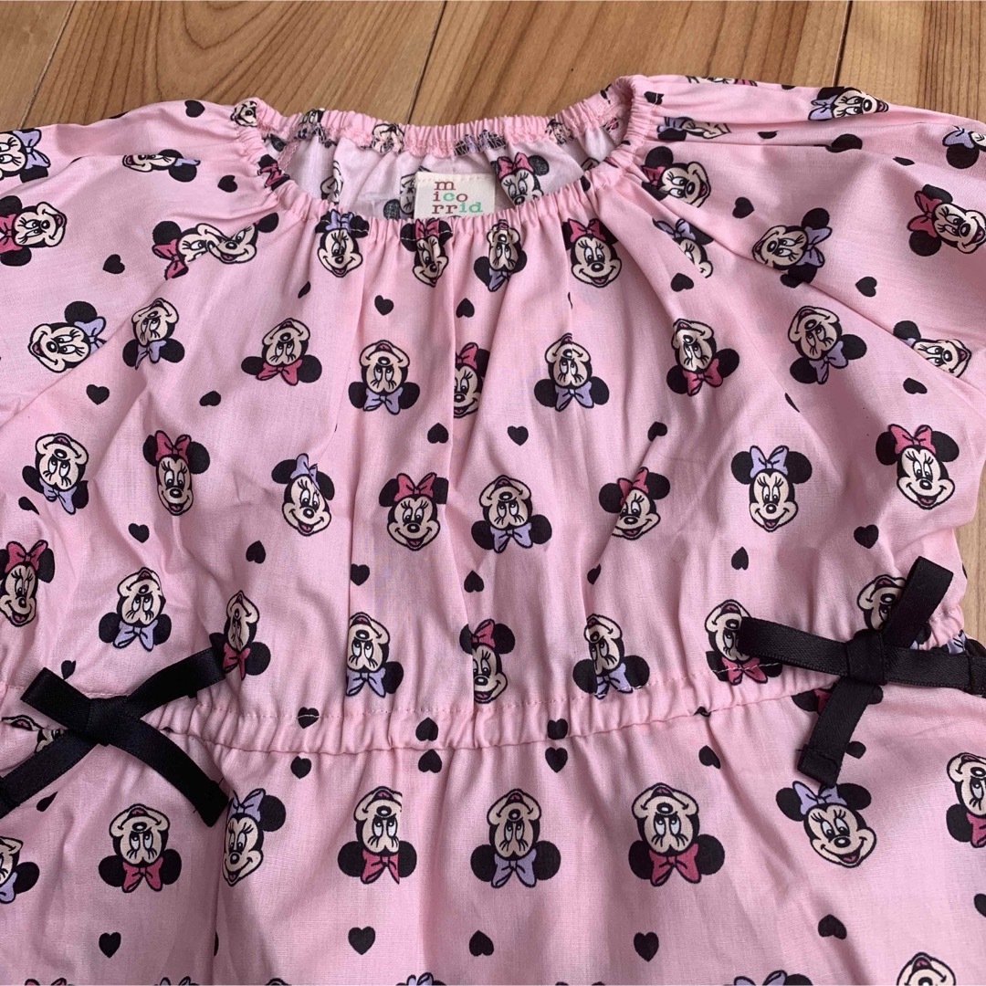 Disney(ディズニー)のディズニー　ミニー　セットアップ　100 キッズ/ベビー/マタニティのキッズ服女の子用(90cm~)(Tシャツ/カットソー)の商品写真