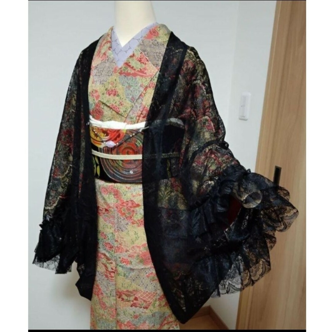 レース羽織　フリフリマーガレット　モモンガコート レディースの水着/浴衣(着物)の商品写真