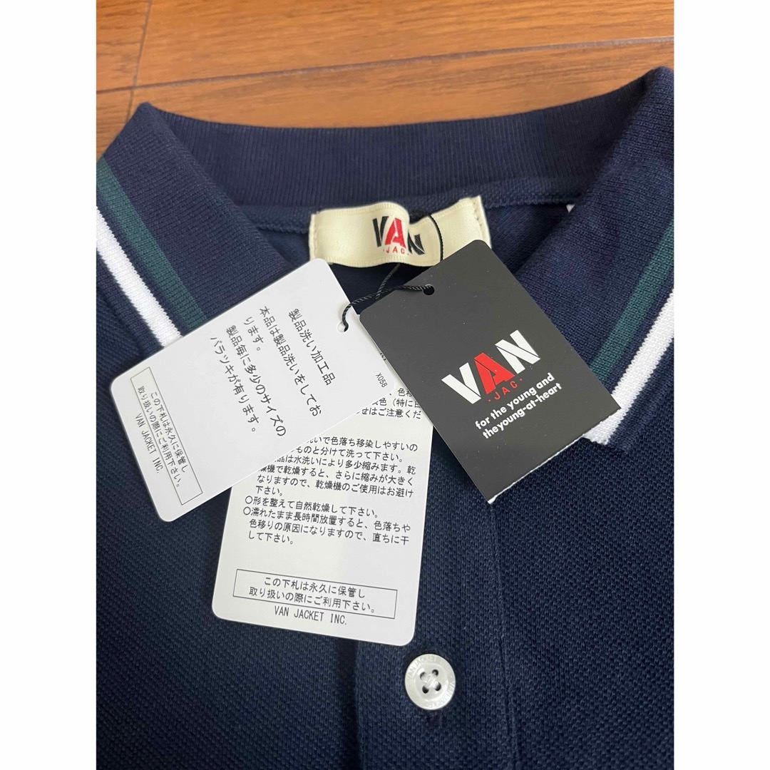 VAN Jacket(ヴァンヂャケット)の新品タグ付き　VAN JAC バンジャケット ポロシャツ　日本製　 サイズ　L メンズのトップス(ポロシャツ)の商品写真