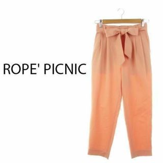 ロペピクニック(Rope' Picnic)のロペピクニック パンツ テーパード リボン コーラル 230222AH20A(カジュアルパンツ)