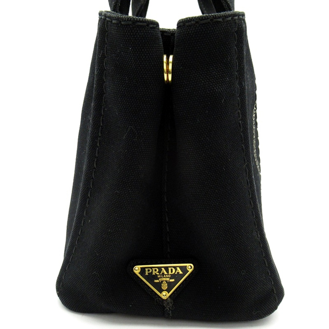 PRADA(プラダ)のプラダ カナパトートTPM  1BG439 キャンバス レディーストートバッグ
 ブラック(NERO)【中古】 レディースのバッグ(トートバッグ)の商品写真