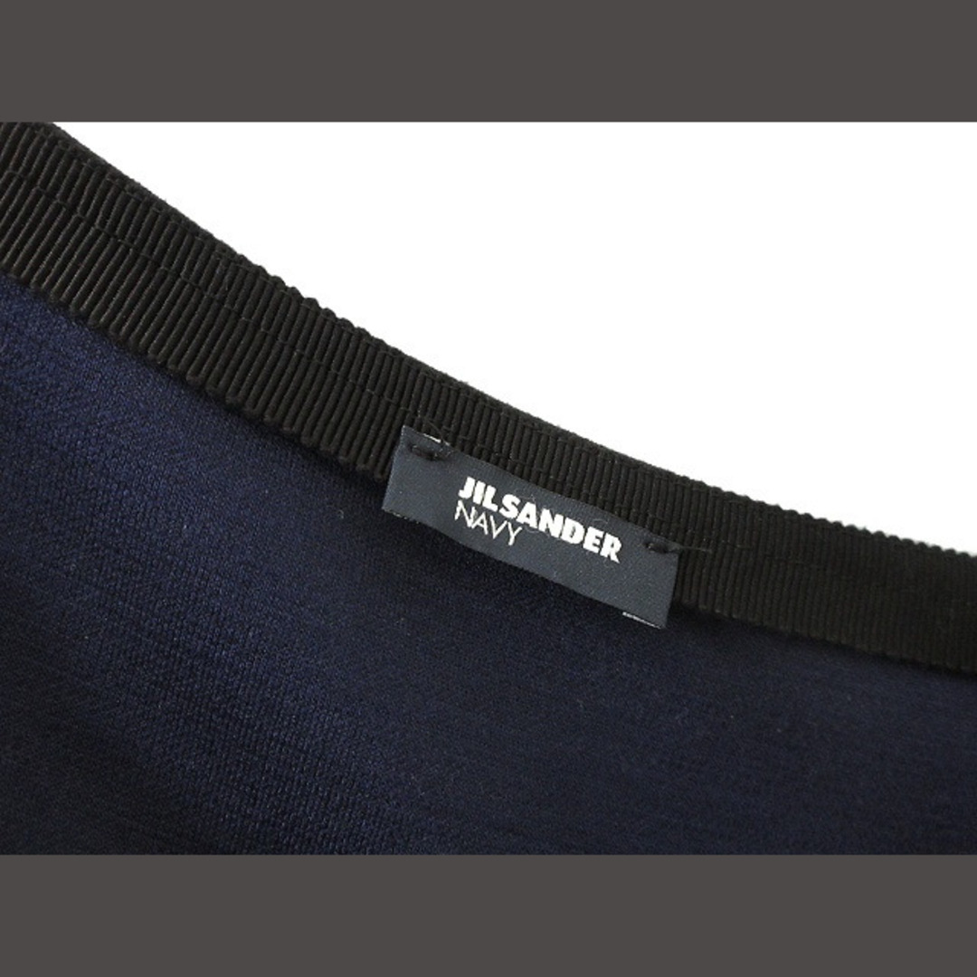 Jil Sander(ジルサンダー)のジルサンダー NAVY アシンメトリー スカート ボンディング XS 黒 フレア レディースのスカート(ひざ丈スカート)の商品写真