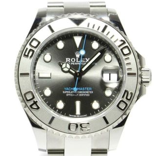 ロレックス(ROLEX)のROLEX(ロレックス) 腕時計美品  ヨットマスター37 268622 メンズ SS×PT/ランダムルーレット/スレート文字盤/10コマ＋余りコマ2(フルコマ)/2021.09 ダークロジウム(その他)