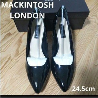 マッキントッシュ(MACKINTOSH)の新品20900円☆マッキントッシュロンドン ポインテッドトゥパンプス 黒24.5(ハイヒール/パンプス)