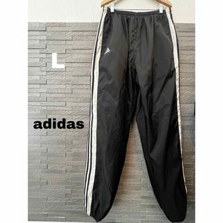 アディダス(adidas)のアディダス　トラックパンツ メンズL ナイロン　トレーニングパンツ　ブラック　(トレーニング用品)