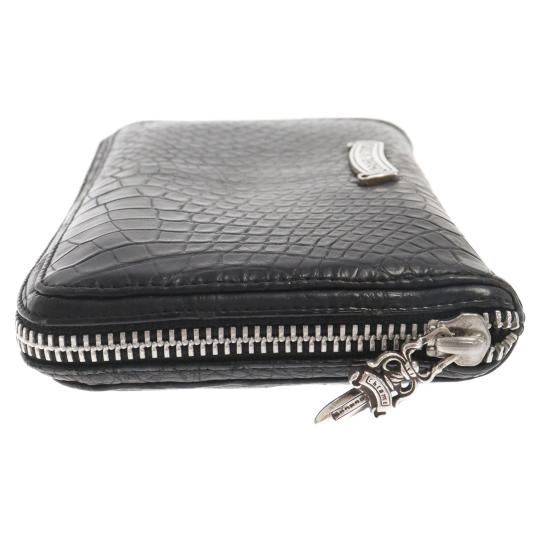 Chrome Hearts(クロムハーツ)のCHROME HEARTS クロムハーツ REC F ZIP ALLIGATOR ラウンドジップ レザー財布 ウォレット ブラック メンズのファッション小物(長財布)の商品写真