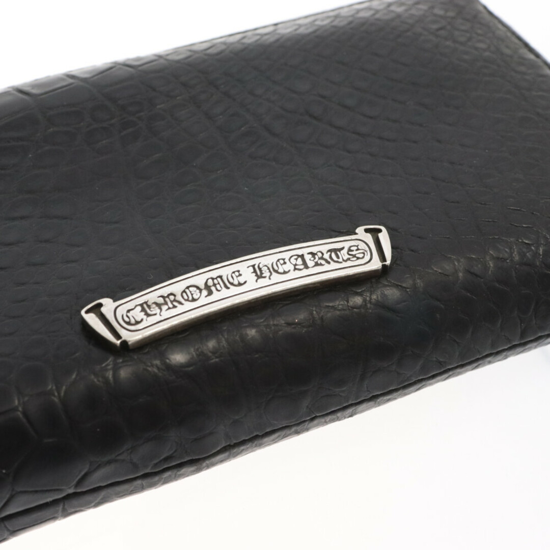 Chrome Hearts(クロムハーツ)のCHROME HEARTS クロムハーツ REC F ZIP ALLIGATOR ラウンドジップ レザー財布 ウォレット ブラック メンズのファッション小物(長財布)の商品写真