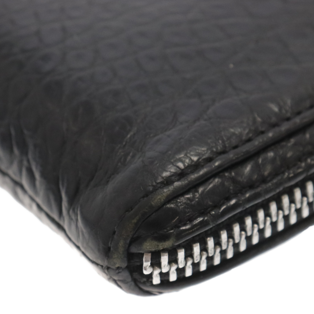 Chrome Hearts(クロムハーツ)のCHROME HEARTS クロムハーツ REC F ZIP ALLIGATOR ラウンドジップ レザー財布 ウォレット ブラック メンズのファッション小物(長財布)の商品写真