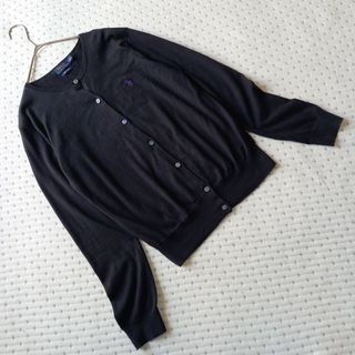 ポロラルフローレン(POLO RALPH LAUREN)のPOLO RALPH LAUREN 黒 長袖カーディガン レディース Mサイズ(カーディガン)