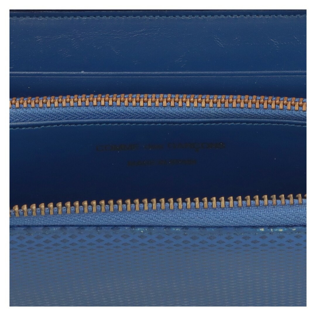 COMME des GARCONS(コムデギャルソン)のCOMME des GARCONS コムデギャルソン 長財布 ラウンドファスナー ブルー メンズのファッション小物(長財布)の商品写真