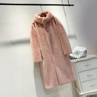 【並行輸入】ファーコート pmycoat10(ロングコート)