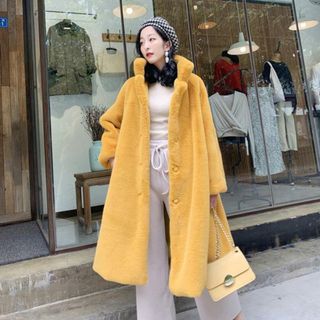 【並行輸入】ファーコート pmycoat12(ロングコート)