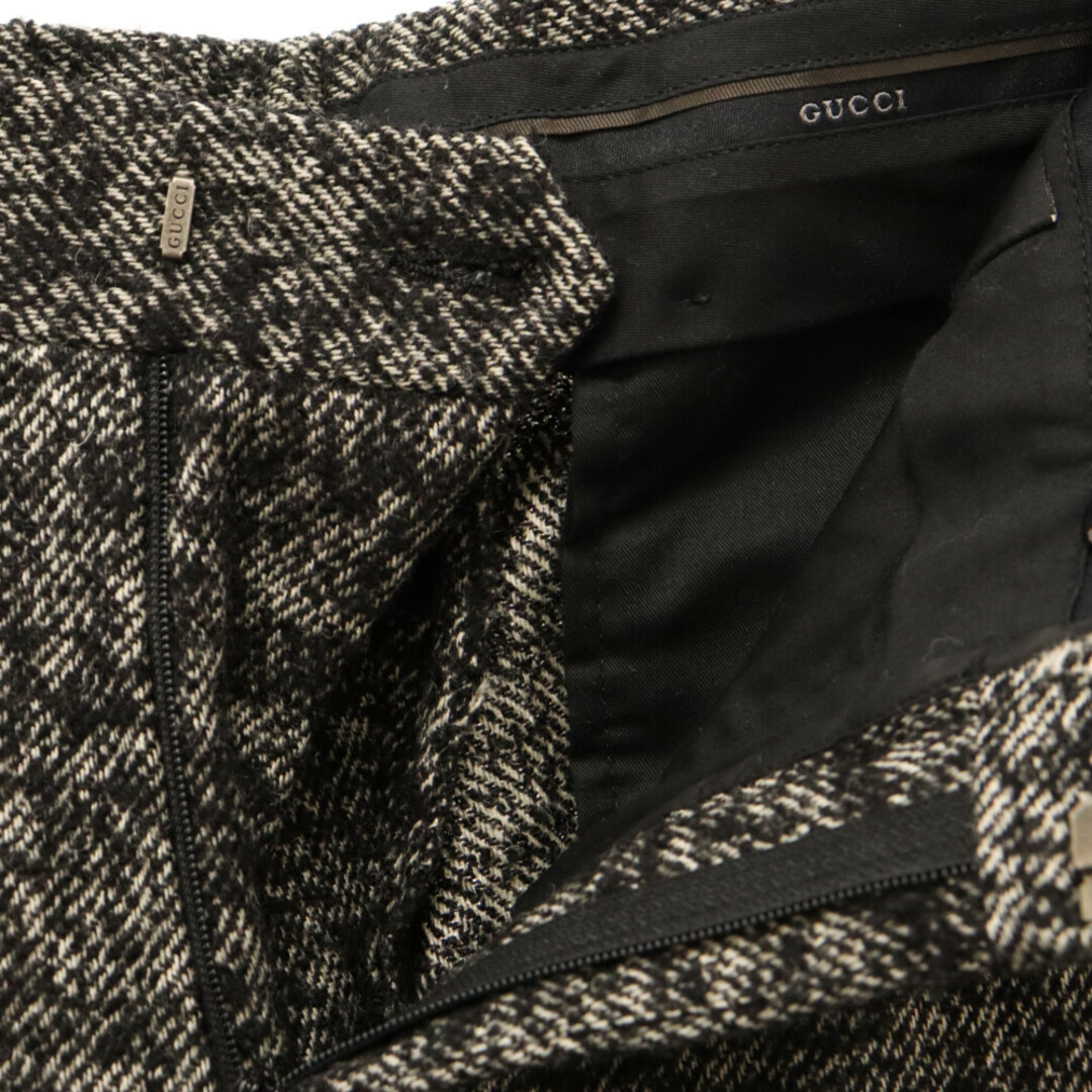 Gucci - GUCCI グッチ ツイードスーツスラックスパンツ 174142 グレー 