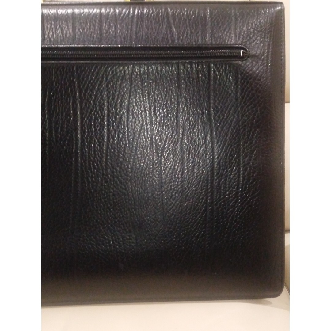 ヴィンテージダレスバッグ ブラックブリーフケース レザービジネスバッグ メンズのバッグ(ビジネスバッグ)の商品写真