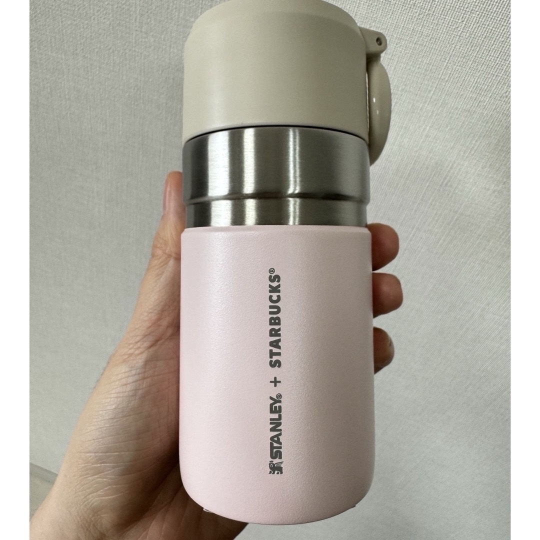 Starbucks(スターバックス)の【新品】スターバックス ステンレスボトルSTANLEYピンク280ml   インテリア/住まい/日用品のキッチン/食器(タンブラー)の商品写真