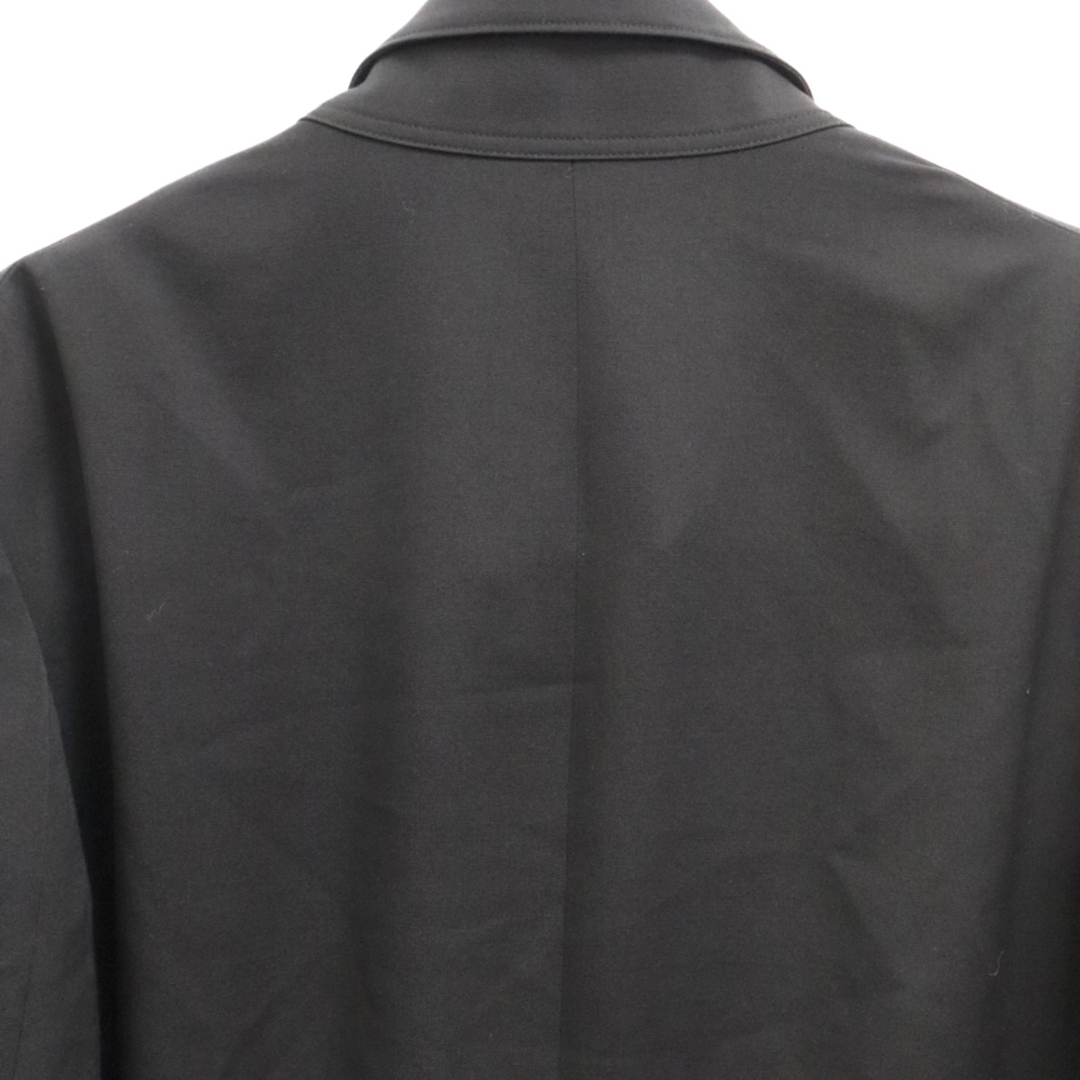 Yohji Yamamoto(ヨウジヤマモト)のYohji Yamamoto POUR HOMME ヨウジヤマモト プールオム プールオム 22AW LOOK2 K-シワギャバ前ホックJK ウールコート HE-J12-100-2A ブラック メンズのジャケット/アウター(フライトジャケット)の商品写真